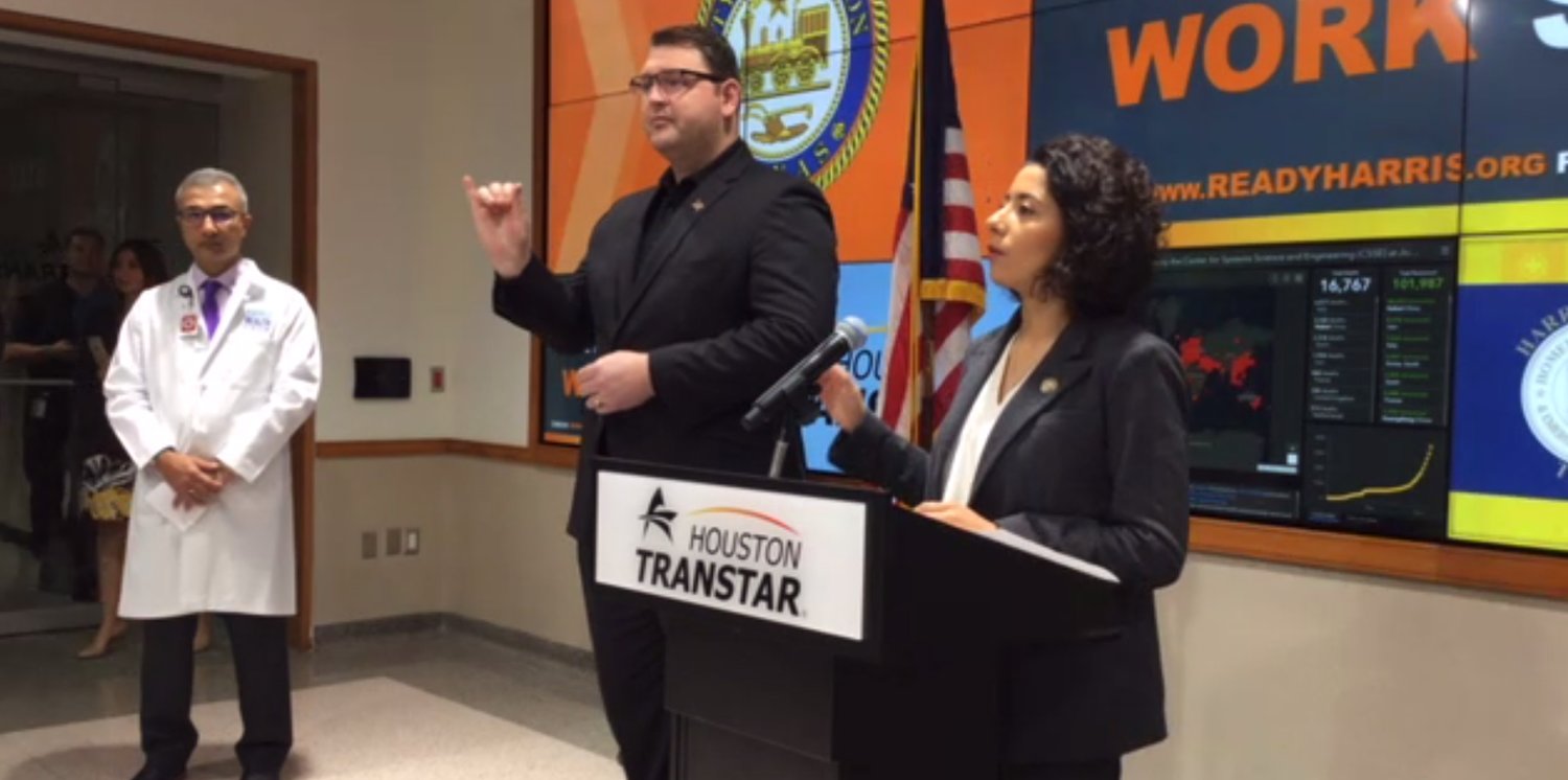Harris County Judge Lina Hidalgo announced via virtual press conference Tuesday morning that she has issued a "Stay Home, Work Safe" order countywide, including incorporated and unincorporated portions of the county.
