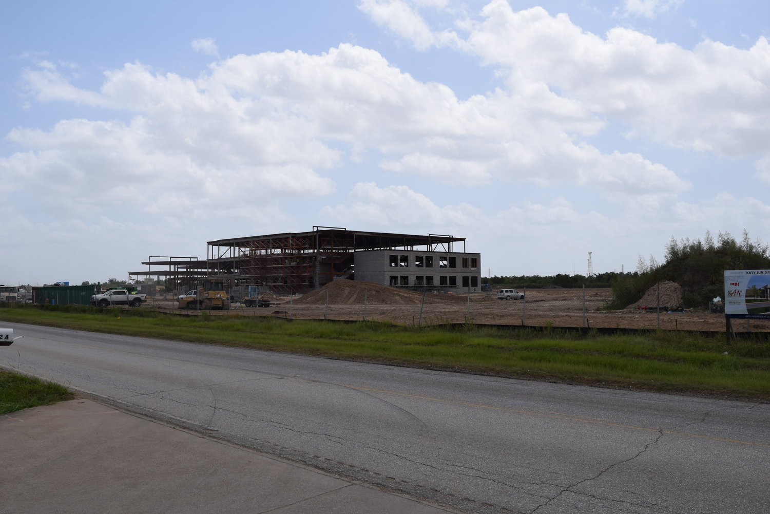 Construction is well underway on Katy Junior High No. 17. The new facility has a budget of more than $60 million that was approved by voters in a 2017 bond election. The facility is located in the southeastern corner of the intersection of Katy Hockley Road and Clay Road. District staff have said the new campus is necessary as development continues to push the district’s student body growth over the next several years.