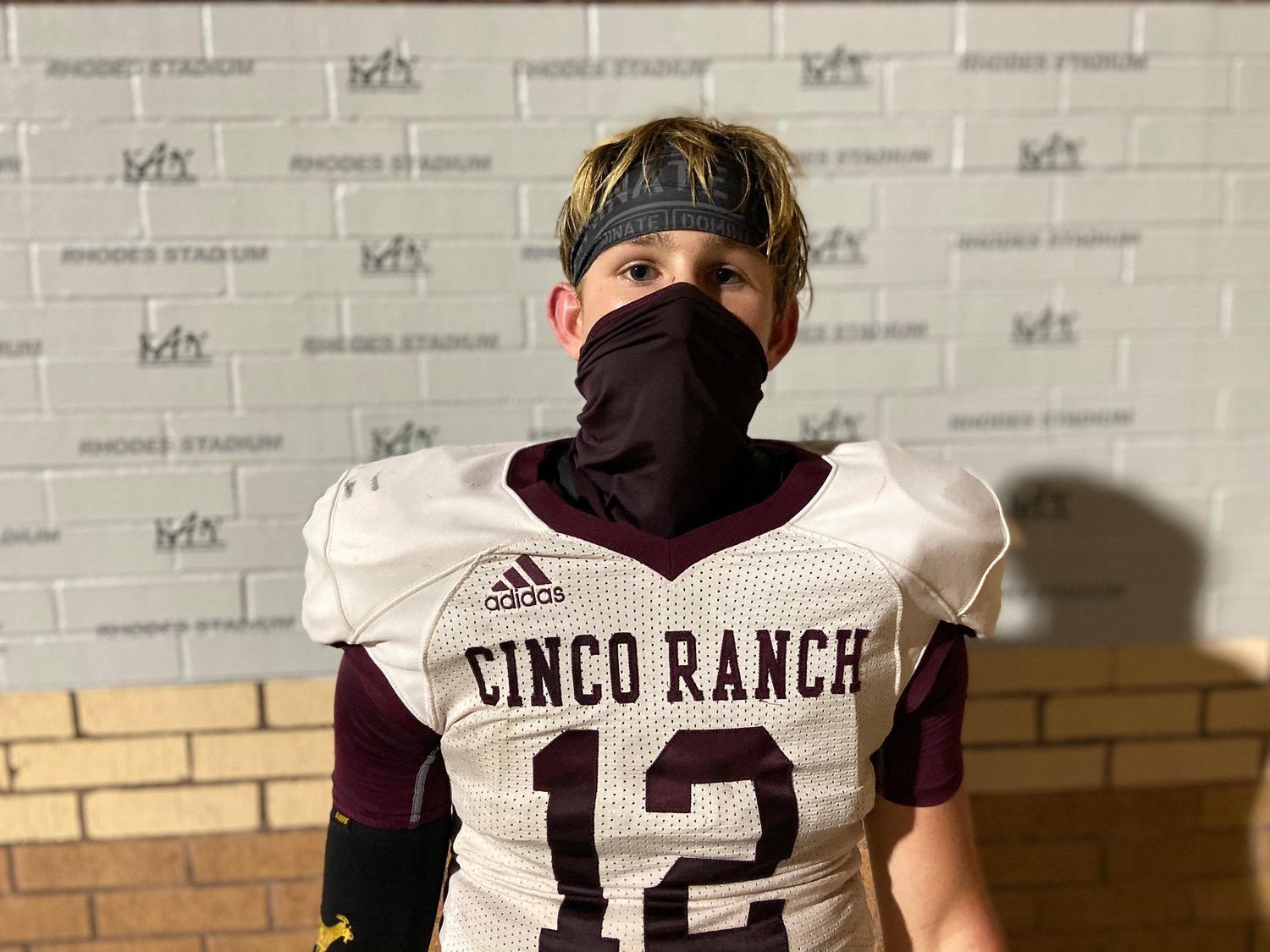 Cinco Ranch sophomore quarterback Gavin Rutherford threw for 200 yards and three touchdowns to help the Cougars snap a 14-game losing streak in beating Mayde Creek on Oct. 16 at Rhodes Stadium.