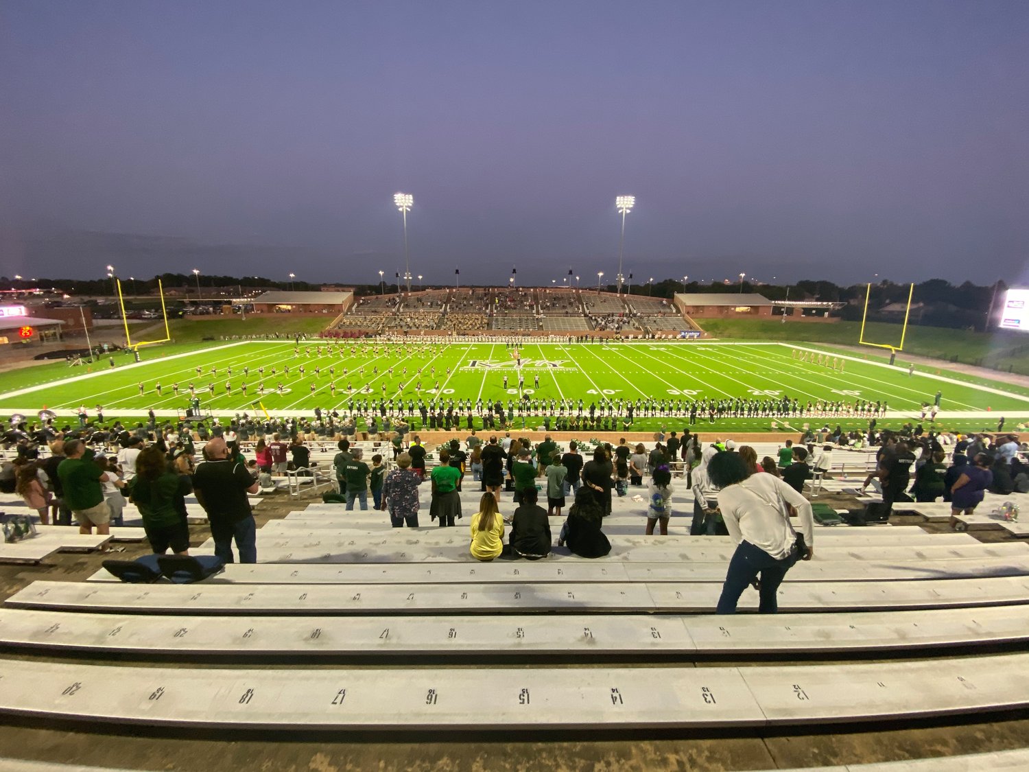 Katy ISD football games are only allowed to be at half-capacity due to COVID-19 regulations.