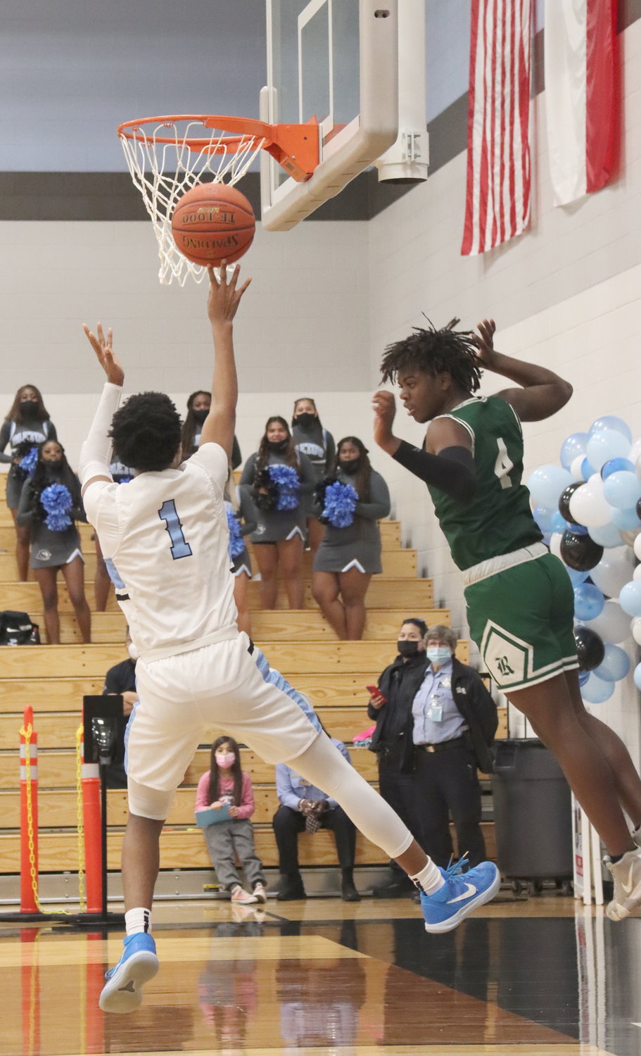 Paetow senior guard Brian McKnight scores a layup during the Panthers’ game against Bryan Rudder on Saturday, Feb. 6, at Paetow High.
