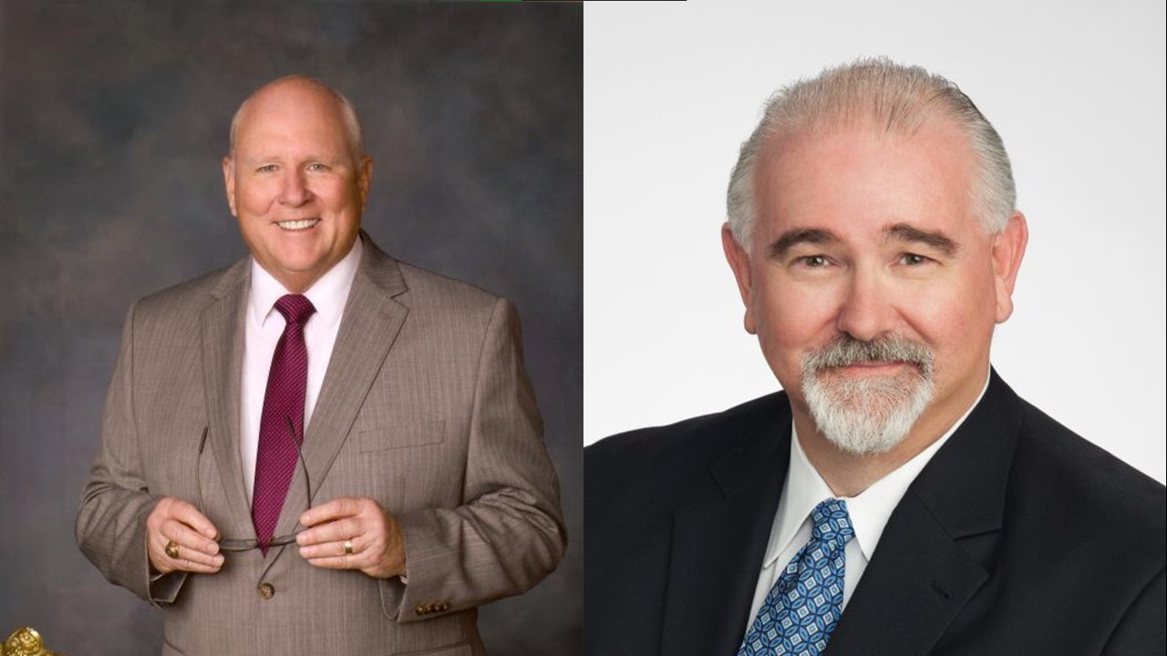 Harris County Precinct 3 Commissioner Tom Ramsey (left) had previously represented much of the Katy area until a new precinct map was adopted for the county on Oct. 28. That plan incorporated the majority of the Harris County portion of greater Katy into Commissioner R. Jack Cagle’s (right) Precinct 4. The two Republicans have joined with multiple county residents in a suit to nullify the redistricting map.