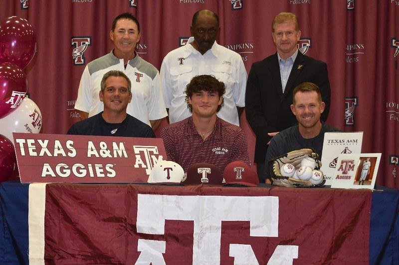 Tompkins' Jace LaViolette signed to play baseball at Texas A&M University.