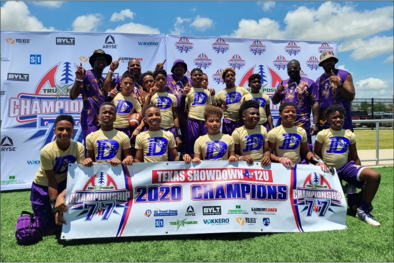 The 12U Katy Destroyers 7-on-7 football team earned the top spot from the TruXposur Texas Showdown last weekend at the Round Rock Multipurpose Complex. The team will look to claim another championship at their next tournament this weekend.