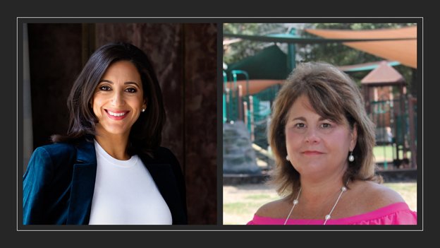 Rania Mankarious (left) is the CEO of Crime Stoppers Houston. Maurine Molak (right) is the co-founder of David’s Legacy Foundation, a nonprofit advocacy organization dedicated to eliminating cyber and other bullying.