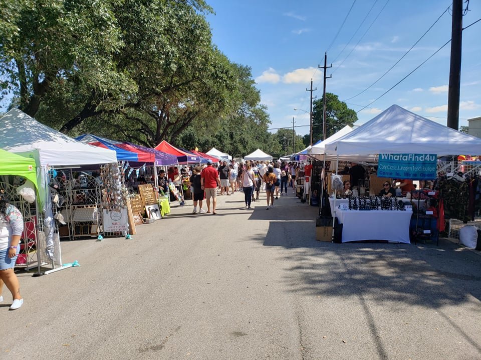 Vendors lined the streets at the Katy Rice Festival with patrons roaming from one to the next like it was an outdoor mall. Crowds slowed down a bit during the hottest portions of the day but bounced back as cooler temperatures swooped in.