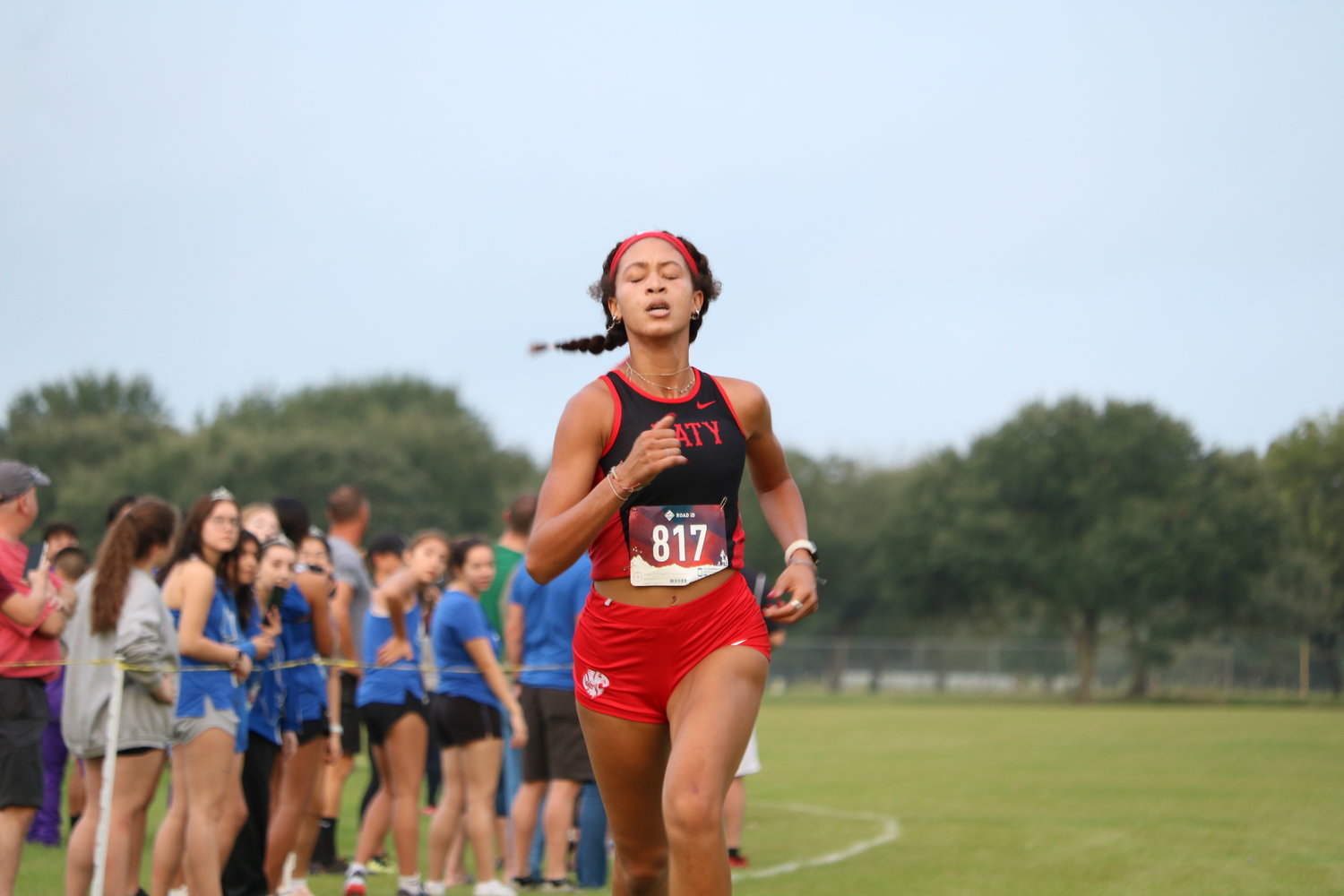 Isabella Rubio won gold at the Region III 6A cross country meet Monday and helped lead Katy to a third place finish as a team to qualify for state.