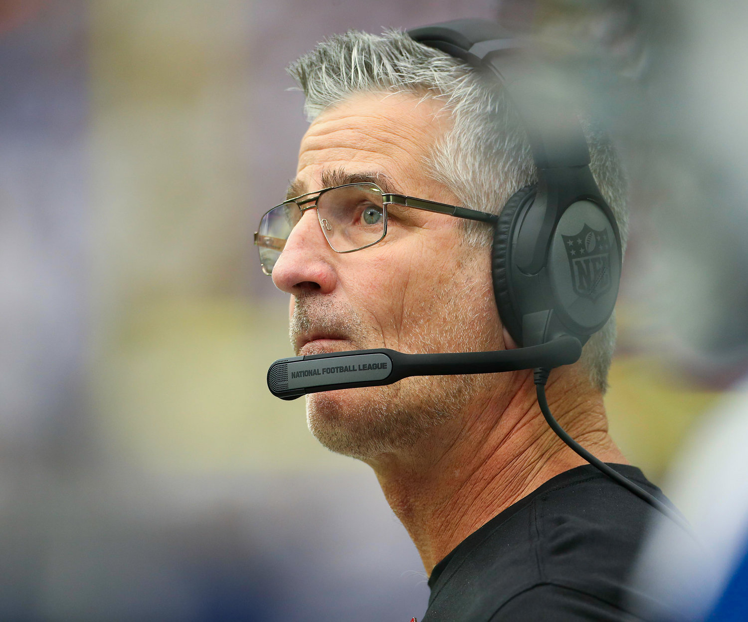 Indianapolis Colts head coach Frank Reich during an NFL game between the Texans and the Colts on September 11, 2022 in Houston. The game ended in a 20-20 tie after a scoreless overtime period.